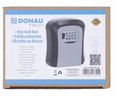 Donau Skrytka na klucze DONAU TECH, 115x95x40 mm, juoda-sidabrinė