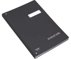 Donau Donau parašų aplankas, kartonas, A4, 450gsm, 20-perėjimas, juoda