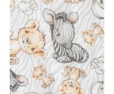 Medvilninės sauskelnės su spauda New Baby 70x80 cm 3 vnt. UNI