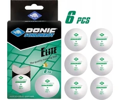 Donic DONIC SCHILDKRÖT PIMPONG BALLS ELITE POLY 40+ 6vnt. oranžinė/baltas