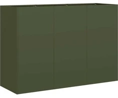 Lovelis, alyvuogių žalias, 120x40x80cm šaltai valcuotas plienas