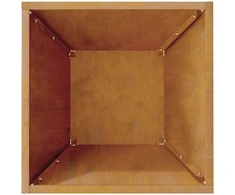 Sodo vazonas 5 vnt. Rūdijanti 35 x 35 x 15 cm