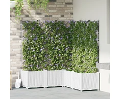 Sodo vazonas 5 vnt. Balta 120 x 120 x 143 cm PP