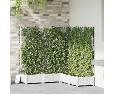 Sodo vazonas 5 vnt. Balta 120 x 120 x 125,5 cm PP