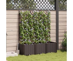 Sodo vazonas 3 vnt. Ruda 120 x 40 x 143 cm PP