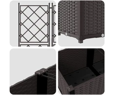 Sodo vazonas 5 pcs Ruda 120 x 120 x 143 cm Plienas