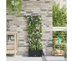 Sodo vazonas Juoda 40 x 40 x 126 cm Plienas