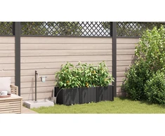 Sodo vazonas 3 vnt. Juoda 120 x 40 x 37,5 cm PP