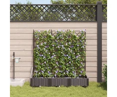 Sodo vazonas 3 vnt. Ruda 120 x 40 x 126 cm PP