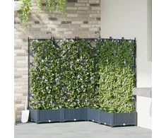 Sodo vazonas 5 pcs Pilka 120 x 120 x 125,5 cm Plienas
