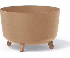 Prosperplast Doniczka „Gracia Standard Eco Wood DGRL400W“ natūralus ekologiškas vazonas