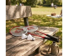 Gertuvė Donnay - 6-piece badminton set in a case (red)