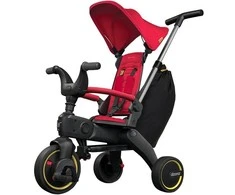 Doona Liki Trike S3 5in1 Sulankstomas triratukas dviratukas - Juodas/raudonas