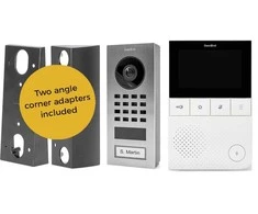 DoorBird D11 Namų komplektas iš nerūdijančio plieno, V2A, montuojamas ant paviršiaus, įskaitant vidinę stotelę