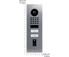 DoorBird DoorBird IP Video Türst. D1102FV Fingerpr. Edels. V2A, Unterpu