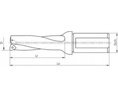Wiertło Baildon WS 3xD 20 mm grąžtas su kampiniu sriegiu, 134–63 mm