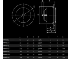Dospel Anemostatas ANM 125mm metalinis - 012-0203