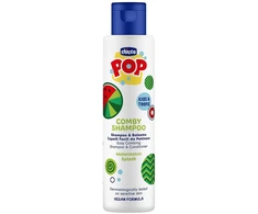 Double K Chicco Pop 2 viename šampūnas ir kondicionierius su arbūzų šerbeto kvapu, 250 ml
