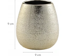 Douceur Dinterieur Interjero dizaino Auksinis dantų šepetėlio puodelis, keraminis, TRESOR, 9 x 9 cm