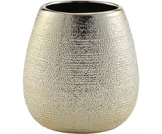 Douceur Dinterieur Interjero dizaino Auksinis dantų šepetėlio puodelis, keraminis, TRESOR, 9 x 9 cm