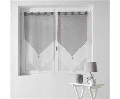 Douceur d`Interieur Užuolaidos svetainei trumpos DUO, su petnešėlėmis, voile, su kutais, 2 vnt.