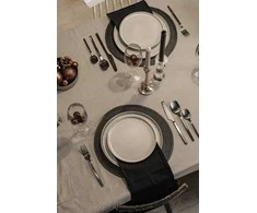Douceur Dinterieur Interjero dizaino „Mistral“ juodos audinio servetėlės, 3 vnt.
