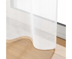 Douceur Dinterieur Interjero dizainas Paruošta užuolaida iš lygaus lyno LISSEA, balta