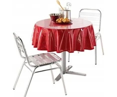 Douceur Dinterieur Interjero dizainas PLAIN aliejinė šluostė stalui, ∅ 140 cm, skaidri