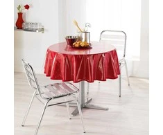 Douceur Dinterieur Interjero dizainas PLAIN aliejinė šluostė stalui, ∅ 180 cm, skaidri