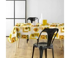 Douceur Dinterieur Interjero dizainas Saulėgrąžų staltiesė SUNFLOWER, 140 x 240 cm, plastikas