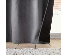 Douceur Dinterieur Interjero dizainas Termo užuolaidos su kilpomis VELVET, dvigubas mikropluošto vilnos sluoksnis, 140 x 260 cm