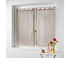 Douceur Dinterieur Interjero dizainas Virtuvės užuolaida trumpa HALTONA, 60 x 160 cm, ruda, 2 vnt.