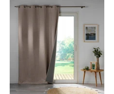 Douceur Dinterieur Interjero dizaino CHAMBRAY tamsios užuolaidos, su kilpomis, 140 x 260 cm