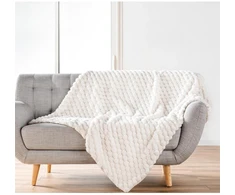 Douceur Dinterieur Interjero dizaino dygsniuotas pliušinis pledas, FROSTY