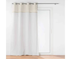 Douceur Dinterieur Interjero dizaino uždanga su kilpomis ir džiuto dekoru JANARA, 140 x 240 cm