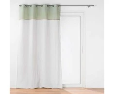 Douceur Dinterieur Interjero dizaino Užuolaida su kilpelėmis ir džiuto dekoru bei kutais JANARA, 140 x 240 cm