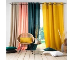 Douceur Dinterieur Interjero dizaino Užuolaidos su kilpomis LINETTE, medvilnė, blizgi, 135 x 240 cm