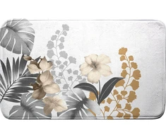 Douceur Dinterieur Interjero dizaino vonios kilimėlis 45x75 cm baltas