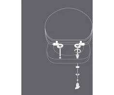 Douceur Dinterieur MDF stalas, 37,5 x 47 cm, MARMURAS