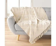 Douceur d`Interieur Pūkuota lovatiesė su kutais, 125 x 150 cm, INCA