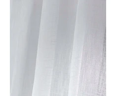 Douceur d`Interieur Svetainės užuolaidos su lino efektu 140 x 240 cm, HALTON, balta