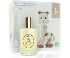 Sophie La Girafe Sophie La Girafe Eau de Soin rinkinys vaikams (parfumuota kūno dulksna Eau De Soin, 100 ml + pliušinis žaisliukas)