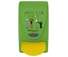 Muilo dozatorius DEB putose Kids Wash Your Hands, 1 l, žaliai geltonas (HG-021432)