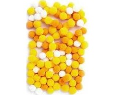 Dallprint Akriliniai burbuliukai geltoni 120vnt. 1cm