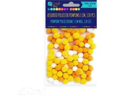 Dallprint Akriliniai burbuliukai geltoni 120vnt. 1cm