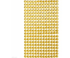 Dallprint Dekor.lipnūs kristalai 6mm 260vnt. YELLO