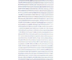 Dallprint Dekor.lipnūs kristalai 3mm 806vnt. OPALE