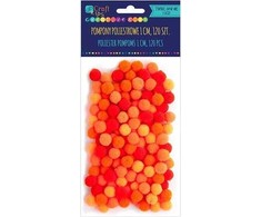 Dallprint Akriliniai burbuliukai oranžiniai 120vnt. 1cm
