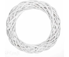 DP Craft pintas vainikas 36cm baltas (DPDN-030)
