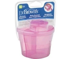 "Dr. Brown's" rožinis pieno miltelių dozatorius